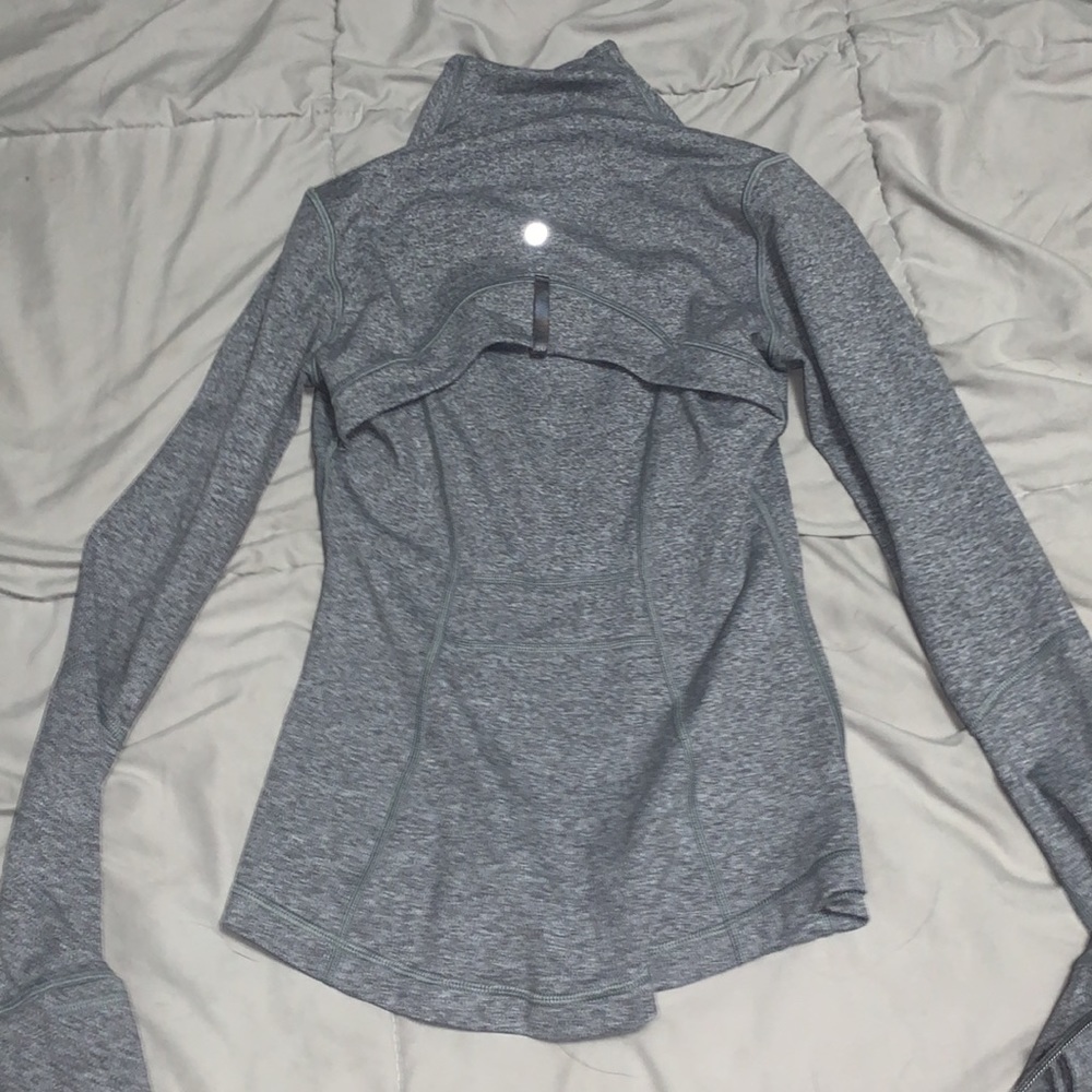 GREY ZIP UP LULU JACKET